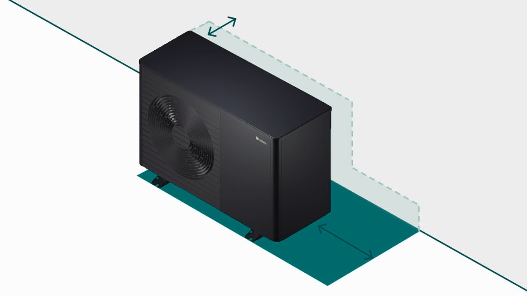 ochranná zóna tepelného čerpadla s funkcí Flexible Space Function